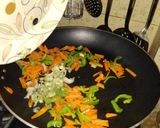 A picture of step 4 of Tikka spring rolls.