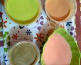 Foto langkah ke 4 dari resep Rainbow Mille Crepes With Cheese Cream.