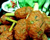 รูปขั้นตอนการทำที่ 7 ของ ทอดมันหมูเด้งพันตะไคร้ (แบบอบ) Tod Mon Moo / thai spicy pork cake with lemongrass