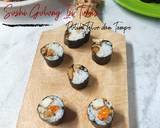 Cara Membuat Sushi Gulung Isi Tumis Putih Telur dan Tempe 7