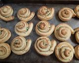A picture of step 13 of Garlic Scrolls.