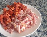 Foto del paso 3 de la receta: Macarrones con chorizo, bacon y tomate