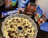 Foto langkah ke 2 dari resep Puding coklat kopi oreo.