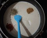 A picture of step 7 of Pasta with white sauce.