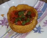 A picture of step 4 of Katori Chaat.