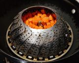 A picture of step 1 of Carrot poriyal.