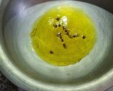 A picture of step 1 of Bhindi Masala.