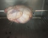 Foto del paso 5 de la receta: Pollo al spiedo en estragón y mostaza, papas, zanahorias asadas