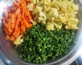 मिक्स वेज सब्ज़ी(mix veg sabzi recipe in hindi) रेसिपी चरण 2 फोटो