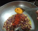 A picture of step 4 of Kadhai paneer.