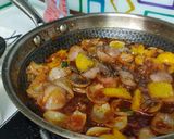 A picture of step 5 of Chilli Paneer.