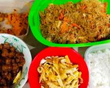 Foto langkah ke 13 dari resep Nasi Uduk Komplit Sederhana.