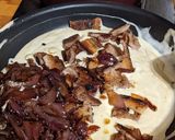 Une image de l'étape 8 de Pignon confit, tranches de porc sauce Moutarde crémeuse.
