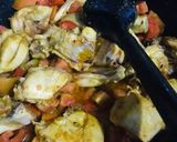 A picture of step 2 of 3 spice shinwari karahi.