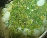 A picture of step 1 of Moli ki sabzi or moli ke patty (crispy Reddish Leaves).