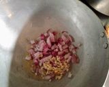 A picture of step 1 of Stir fried potatoes with veggies and gizzard.
