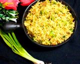 A picture of step 4 of Brown rice pulao (cooker recipe).