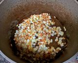 A picture of step 6 of Baked Rice, Chicken and Mushrooms (American biryani).