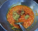 A picture of step 5 of Sev Tamatar.