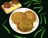 A picture of step 6 of Matar Paratha.