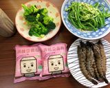 涼拌鮮蝦豆腐麵線的食譜步驟1照片