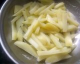 A picture of step 2 of Crispy french fries.