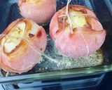 Une image de l'étape 4 de Oignon farci au poulet /bacon.