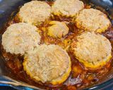 A picture of step 6 of Sausage cobbler.