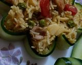 A picture of step 7 of Vegetable chicken pulao.