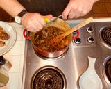 A picture of step 6 of Braised Pork Ragù w/ Mushrooms & Tagliatelle.