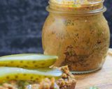 A picture of step 6 of Mung bean pate.