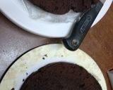 A picture of step 4 of Choclate with marmalade cake#flourchallenge.