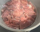 Gambar langkah 1 resipi Daging Goreng Belengas.