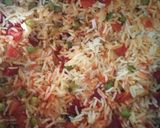 A picture of step 2 of Beetroot pulao.
