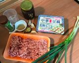 肉末蒸豆腐的食譜步驟1照片