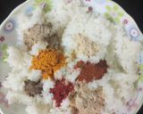 A picture of step 5 of Mexican rice cheez balls with desi twist.