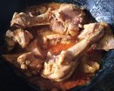 A picture of step 2 of Chicken biryani with potatoes.