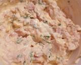 A picture of step 2 of Deviled Eggs with Ham.