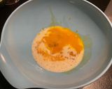 A picture of step 2 of Fluffy Japanese pancakes:) i made them mini:).
