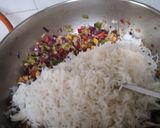 A picture of step 12 of Mexican Platter-Tangy Rajma Curry and Mexican Rice.