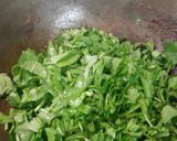 A picture of step 3 of Rajma with Methi and Palak.