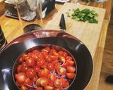 A picture of step 2 of Peruvian Lomo Saltado.