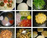 A picture of step 3 of Bread chana chat.