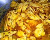 A picture of step 2 of Creamy Fajita pasta.
