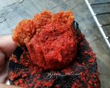 Foto langkah ke 3 dari resep Eggless Bolu Kukus Red Velvet ala".