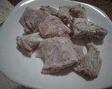 A picture of step 2 of Fried Rabbit meat.