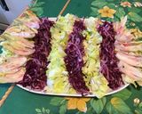 Une image de l'étape 11 de Salade bicolore de chou rouge,oignon de roscoff et scarole.