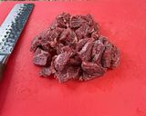 A picture of step 4 of Cambodian Beef Loklak.