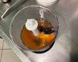 A picture of step 4 of Apricot, Black Garlic, and Parmesan Salad Dressing.