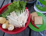 Hình bước làm 1 của món Lẩu chua cay chay